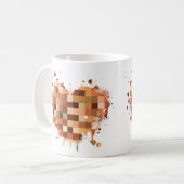 One World Herz Tasse (Vorderseite Links)