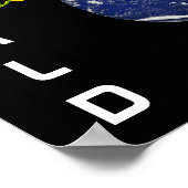 One World Poster Print (Ecke)