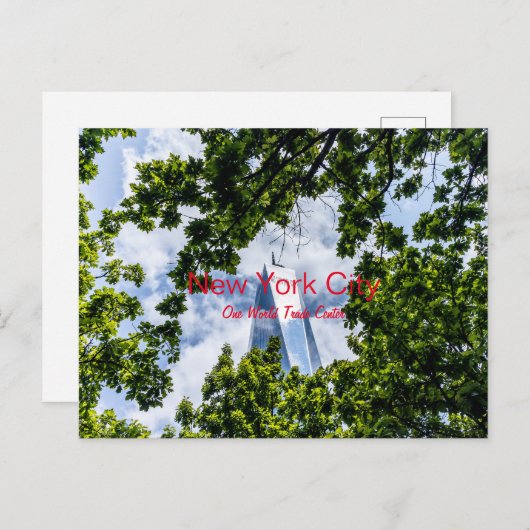 One World Trade Center Postkarte (Vorne/Hinten)