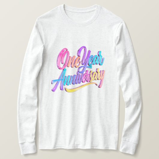 One Year Anniversary Long Sleeves Top (Design vorne)