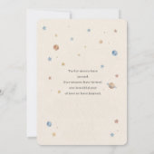 One Year Around The Sun 1st Birthday Invitation Einladung (Rückseite)