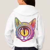 One yellow eyed cat hoodie (Rückseite)