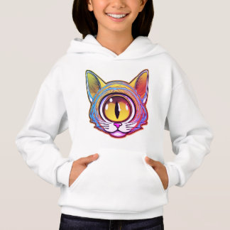 One yellow eyed cat hoodie
