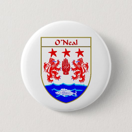 O'Neal-Wappen/Familienwappen Button (Vorderseite)