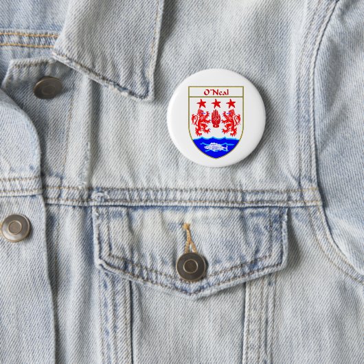 O'Neal-Wappen/Familienwappen Button (Beispiel)