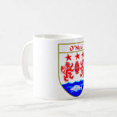 O'Neal-Wappen/Familienwappen Kaffeetasse (Vorderseite Links)