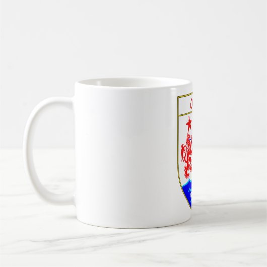 O'Neal-Wappen/Familienwappen Kaffeetasse (Links)