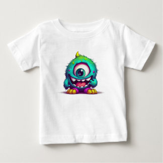Onecru B ist das einmit Augen fröhliche Minimonste Baby T-shirt