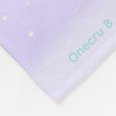 Onecru B ist das einmit Augen fröhliche Minimonste Fleecedecke (Ecke)