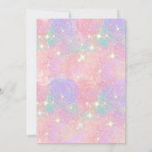 ONEder The Sea! 10. Geburtstag Mädchen Rosa Niedli Einladung (Rückseite)