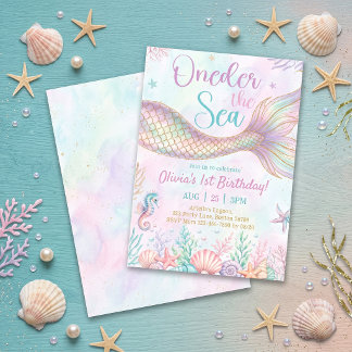 Oneder The Sea 1. Geburtstagseinladung Einladung