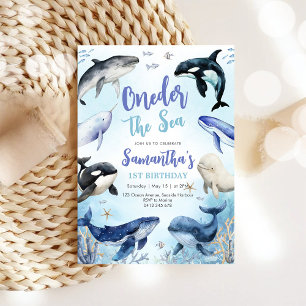 Oneder The Sea 1. Geburtstagseinladung Einladung