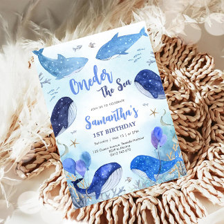 Oneder The Sea 1. Geburtstagseinladung Einladung