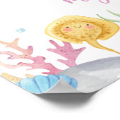 Oneder The Sea Birthday 12 Foto Meilenstein Poster (Ecke)