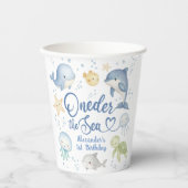 ONEder The Sea Boy 1st birthday Cute Ocean Pappbecher (Vorderseite)