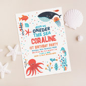 Oneder The Sea First Birthday Invitation Einladung