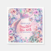 Oneder The Sea Flower Glitter Mermaid Tail Serviette (Vorderseite)