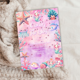 ONEder The Sea Kids 1. Geburtstag Party Einladung