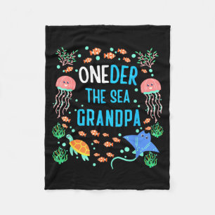 Oneder The Sea Opa 1. Geburtstag passend Fleecedecke