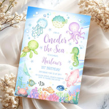 Oneder unter dem Meer Ozean-Thema Kinder 1. Geburt