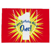 Onedera 1. Geburtstag Party Große Geschenktüte (Rückseite)