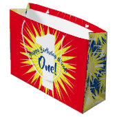 Onedera 1. Geburtstag Party Große Geschenktüte (Rückseite Schrägansicht)