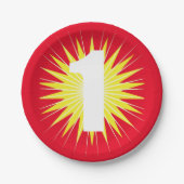 Onedera 1. Geburtstag Party Pappteller (Vorderseite)