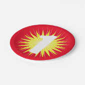 Onedera 1. Geburtstag Party Pappteller (Schrägansicht)