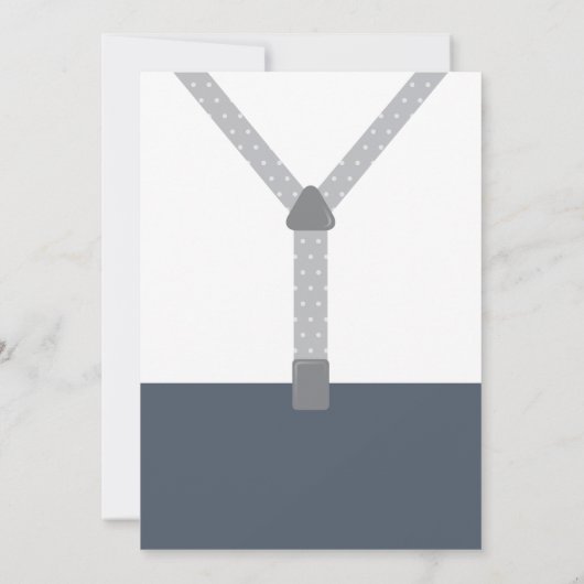 ONEderf Birthday Party Invitation, Bow Krawatte Einladung (Rückseite)