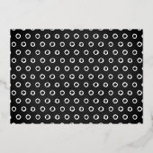 ONEderful 1st Birthday Foto Vielen Dank Folieneinladung (Rückseite)