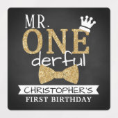 ONEderful 1st Birthday Gastgeschenk Etiketten (Design 1)