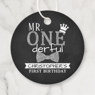 ONEderful 1st Birthday Gastgeschenk Tags Geschenkanhänger