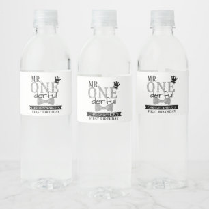 ONEderful 1st Birthday Gastgeschenk Wasserflaschenetikett