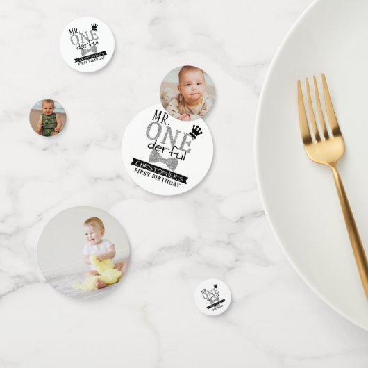ONEderful 1st Birthday Party Foto Konfetti (Gruppe)