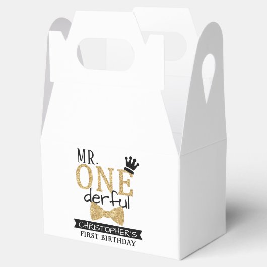 ONEderful 1st Birthday Party Geschenkschachtel (Geöffnet)