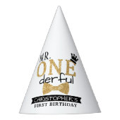 ONEderful 1st Birthday Party Partyhütchen (Vorderseite)