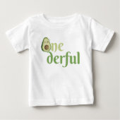 Onederful Avocado 1. Geburtstag Baby T-shirt (Vorderseite)