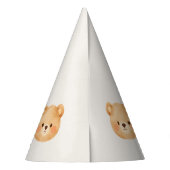 Onederful Bear First Birthday Party Hat Partyhütchen (Rückseite)