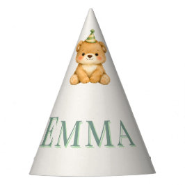 Onederful Bear First Birthday Party Hat Partyhütchen