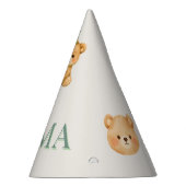 Onederful Bear First Birthday Party Hat Partyhütchen (Rechts)