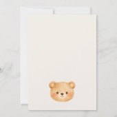 Onederful Bear First Birthday Party Invitation Einladung (Rückseite)