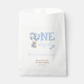 Onederful Bear Hot Air Balloon 1st Birthday Thanks Geschenktütchen (Vorderseite)