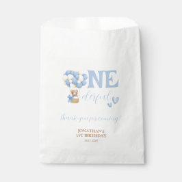 Onederful Bear Hot Air Balloon 1st Birthday Thanks Geschenktütchen