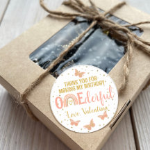 ONEderful Birthday Butterflies Rainbow Vielen Dank