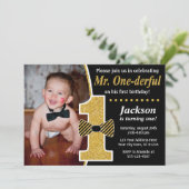 ONEderful Birthday Einladung mit Foto (Stehend Vorderseite)