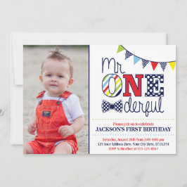 ONEderful Birthday Einladung mit Foto