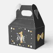 Onederful Birthday Gefallen Box Bow Krawatte Black Geschenkschachtel (Rückseite)
