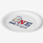 ONEderful Birthday Party - Paper Tellers 9" Pappteller (Schrägansicht)