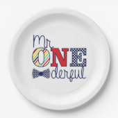 ONEderful Birthday Party - Paper Tellers 9" Pappteller (Vorderseite)