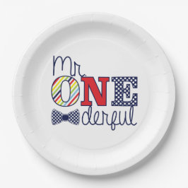 ONEderful Birthday Party - Paper Tellers 9" Pappteller